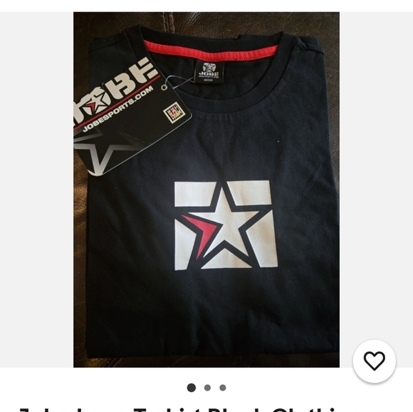 Black Star Logo Men's T-Shirt. Jobe Logo. Small - Picture 4 of 4